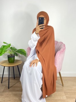 Hijab soie de médine camel...