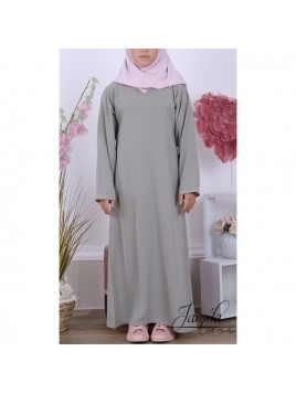 Abaya simple enfant - Kaki...