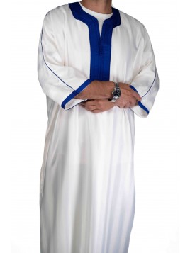 Gandoura marocaine Blanc...