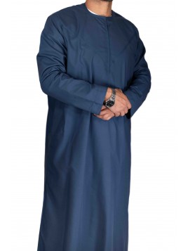 Qamis Emirati Bleu Marine -...