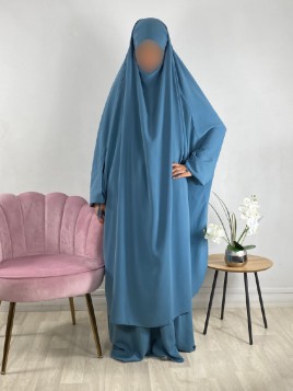 Jilbab 2 pièces  Bleu jean...
