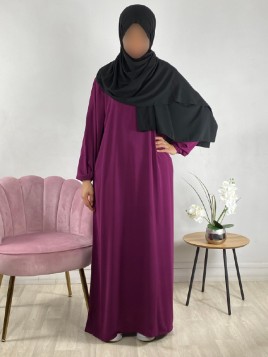 Abaya Simple Fushia 2306 -...