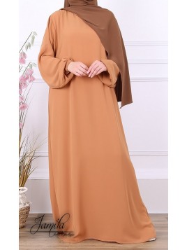 Abaya Simple Caramel 2662 -...