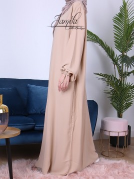 Abaya Simple Beige 18 - Jamila