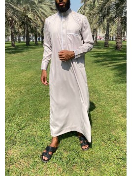 Qamis Eden Beige - bicolore...