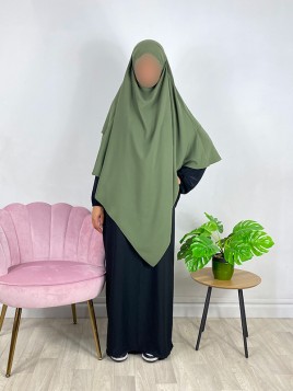 Khimar 2 voiles Kaki 2661 -...