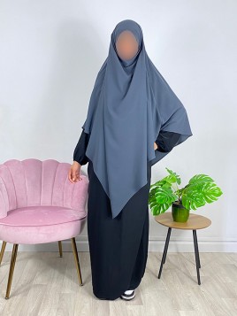 Khimar 2 voiles Anthracite...
