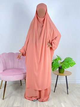 Jilbab 2 pièces saumon 155...