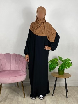 Hijab en jersey - Brun