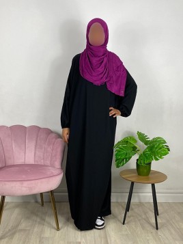 Hijab en jersey - Fushia