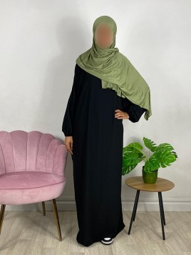 Hijab en jersey - Vert célédon