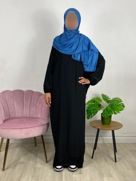 Hijab en jersey - Bleu horizon