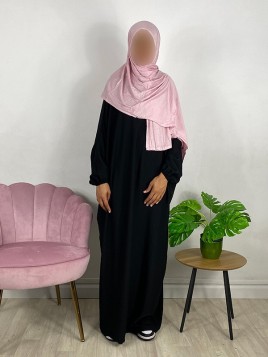 Hijab en jersey - Rose