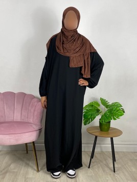 Hijab en jersey - Marron clair