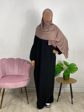 Hijab en jersey - Taupe clair