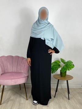 Hijab soie de médine Vert eau