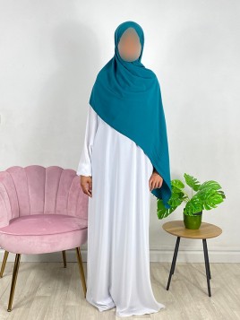 Hijab soie de médine vert...