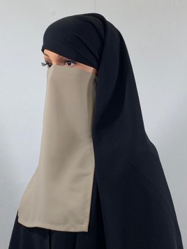 Half niqab beige 18 -...
