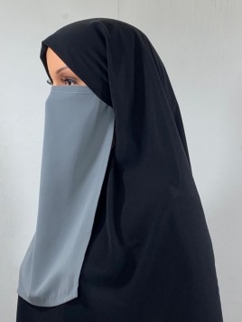 Half niqab gris clair 295 -...