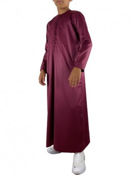 Qamis emirati enfant satiné...