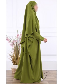 Khimar 1 voile Olive 2311 -...
