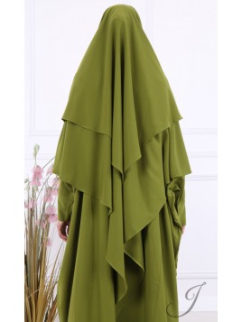 Khimar 2 voiles Olive 2311...