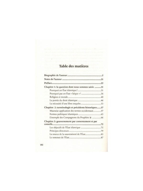 Les principes de l'Etat et du gouvernement en islam- Muhammad Assad - Edition Héritage