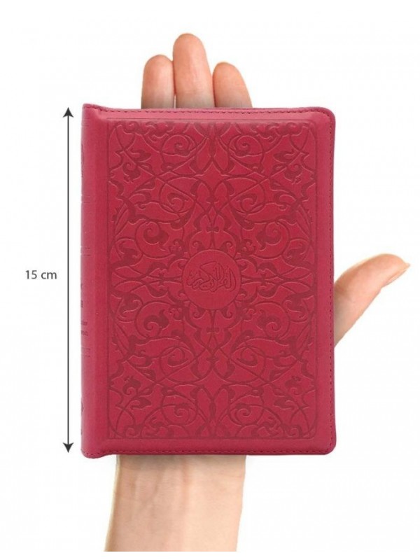 Le Noble Coran Poche avec ZIP - Arabe/Français - Vert