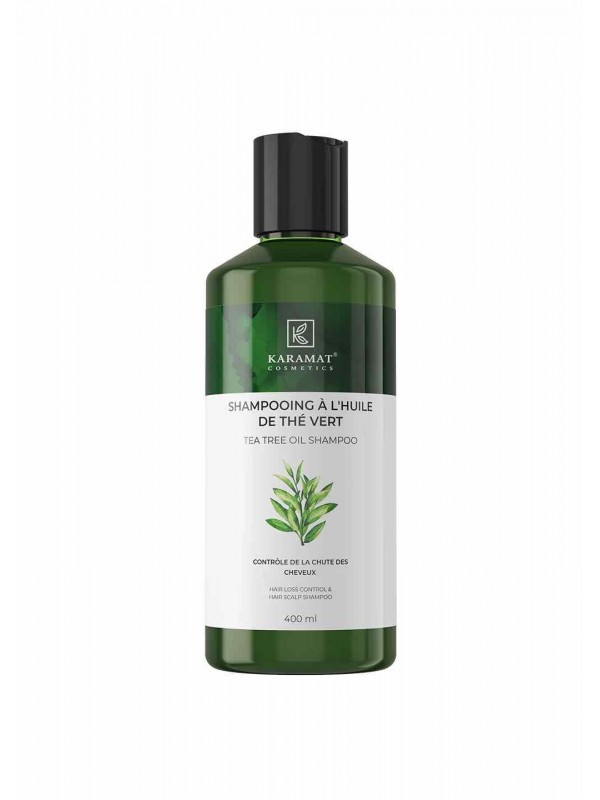 Shampoing à l’huile de thé vert 400ml – Karamat Cosmetics