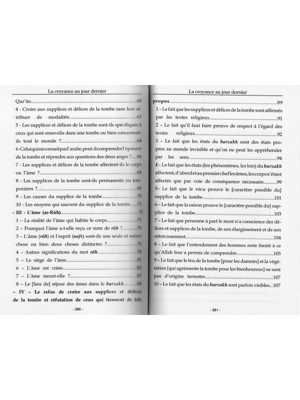 La Croyance au Jour Dernier