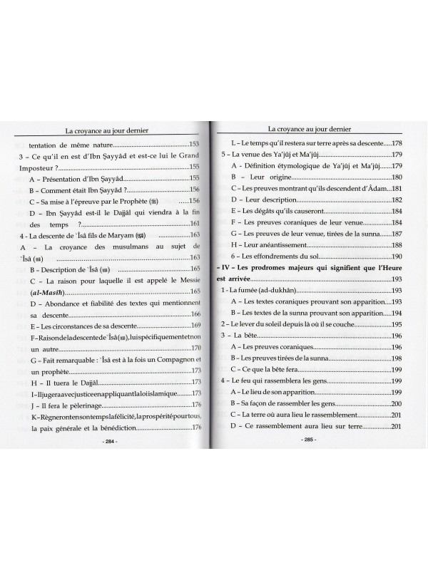 La Croyance au Jour Dernier