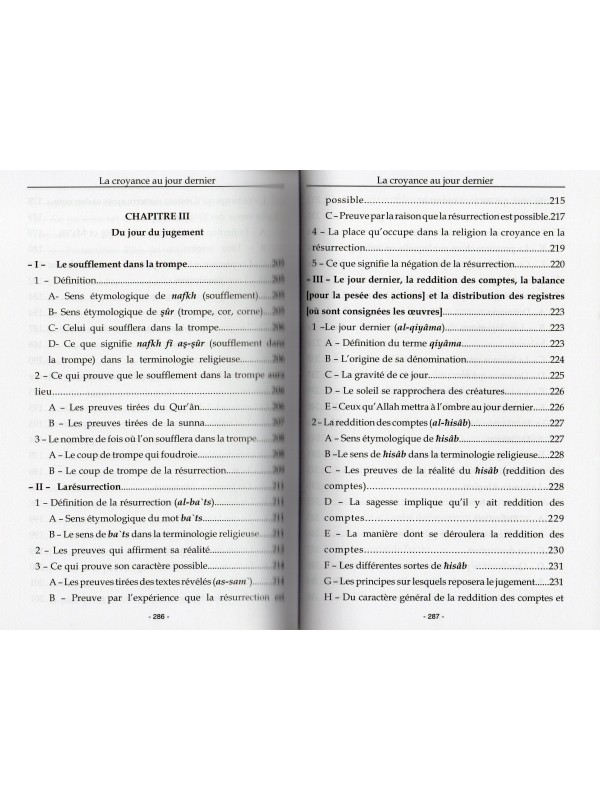 La Croyance au Jour Dernier