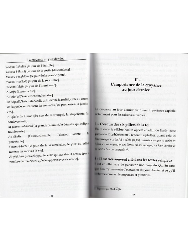 La Croyance au Jour Dernier