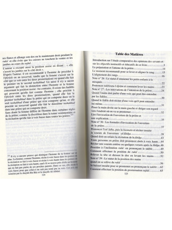 La description de la prière du Prophète du takbîr au taslim