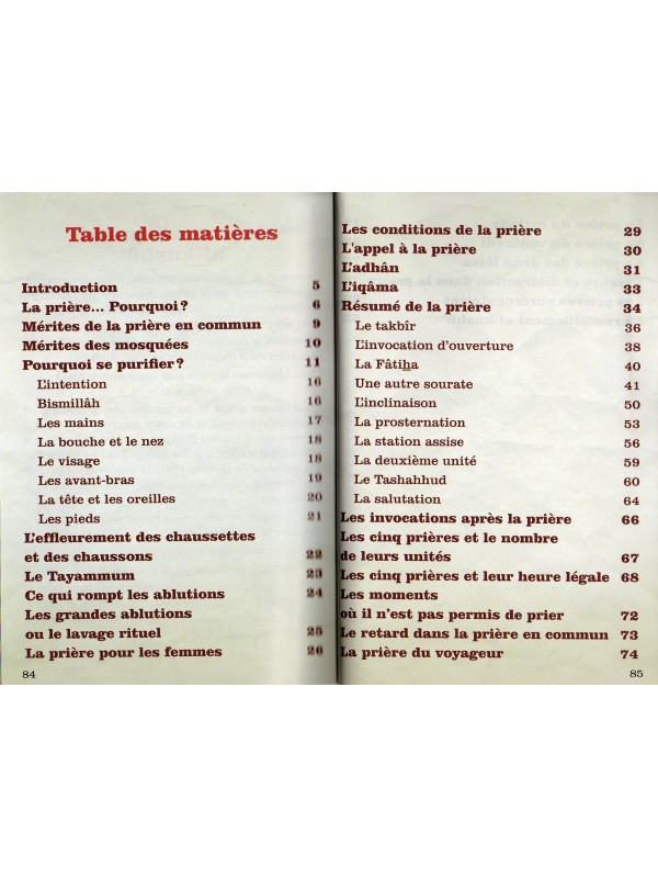 J'apprends à prier comme le Prophète