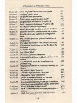 L'Explication De 99 Hadiths Concis