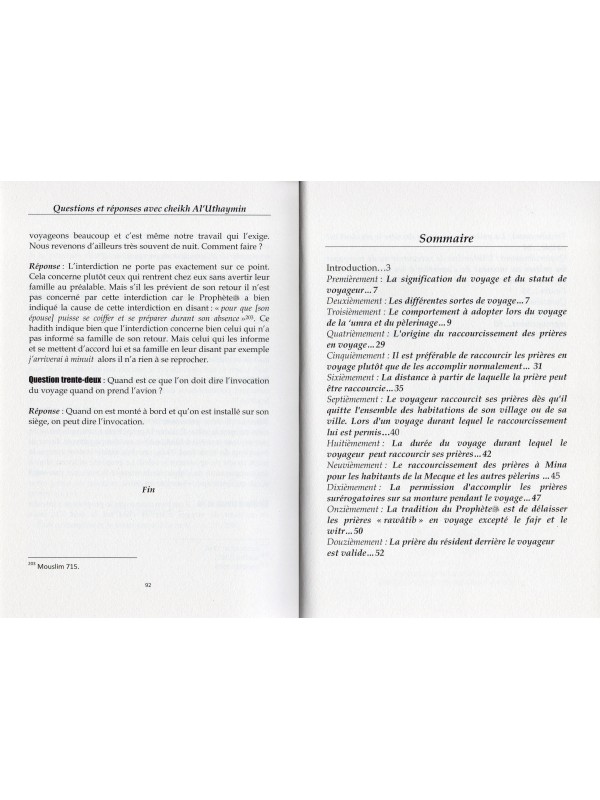 La prière du Voyageur