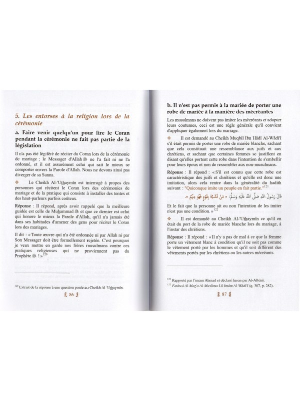 Le Mariage en Islam