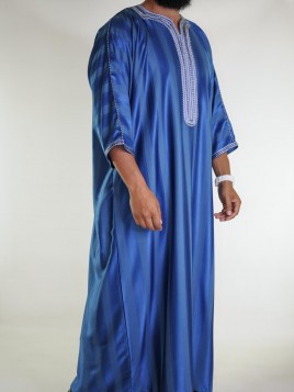 Gandoura marocaine Bleu...