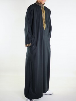 Qamis Sultan enfant - Noir...