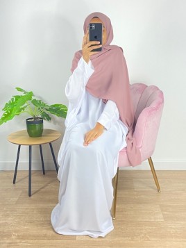 Hijab soie de médine rose...