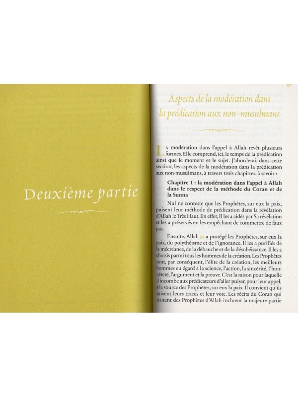 Le juste milieu dans la da'wa