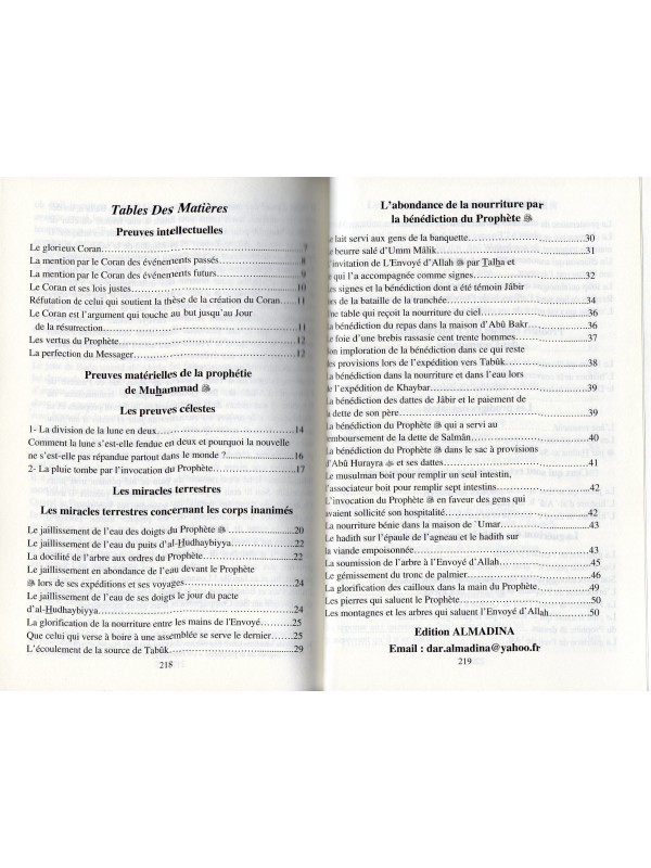 les miracles du prophete