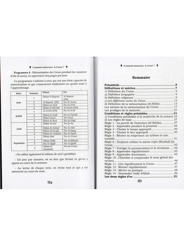 COMMENT MEMORISER LE CORAN