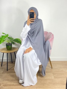 Hijab soie de médine gris...