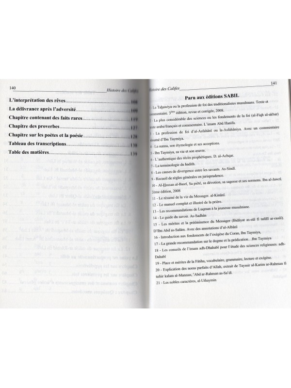 L'HISTOIRE DES CALIFES