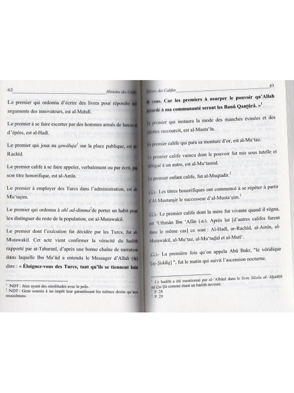 L'HISTOIRE DES CALIFES