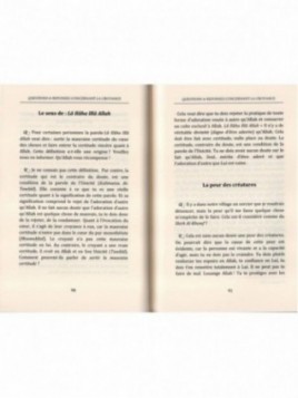 QUESTIONS ET REPONSES CONCERNANT LA CROYANCE