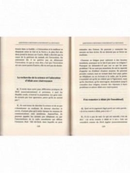 QUESTIONS ET REPONSES CONCERNANT LA CROYANCE