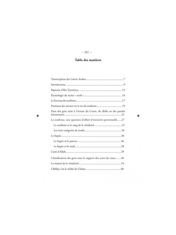Les Voies du Cheminement Spirituel - Ibn Taymiyyah - Al Bayyinah